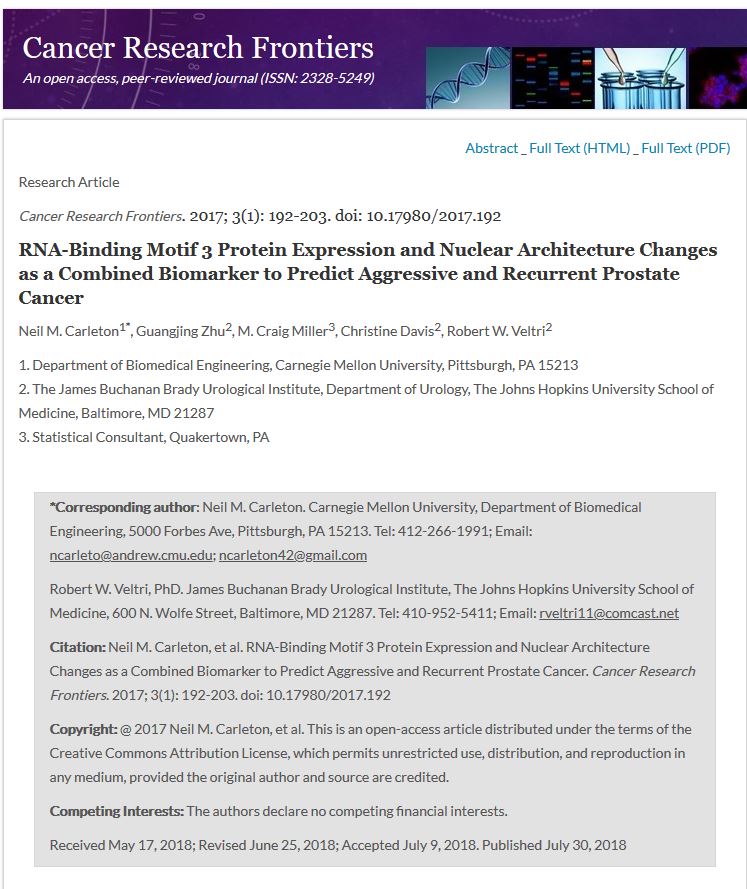 Publications Citations Prostate Cancer Biorepository Network Pcbn